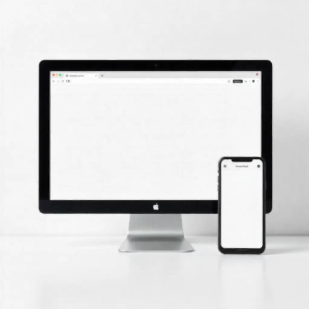 Klixarunxar web design process showing desktop and mobile layouts